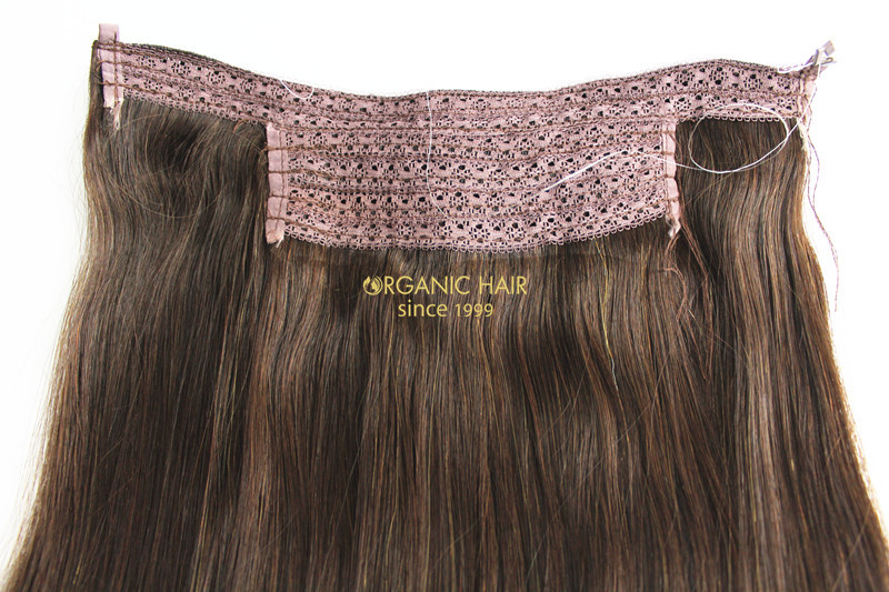 Factory Price Full Cuticles Remy Hair Halo Hair Extension